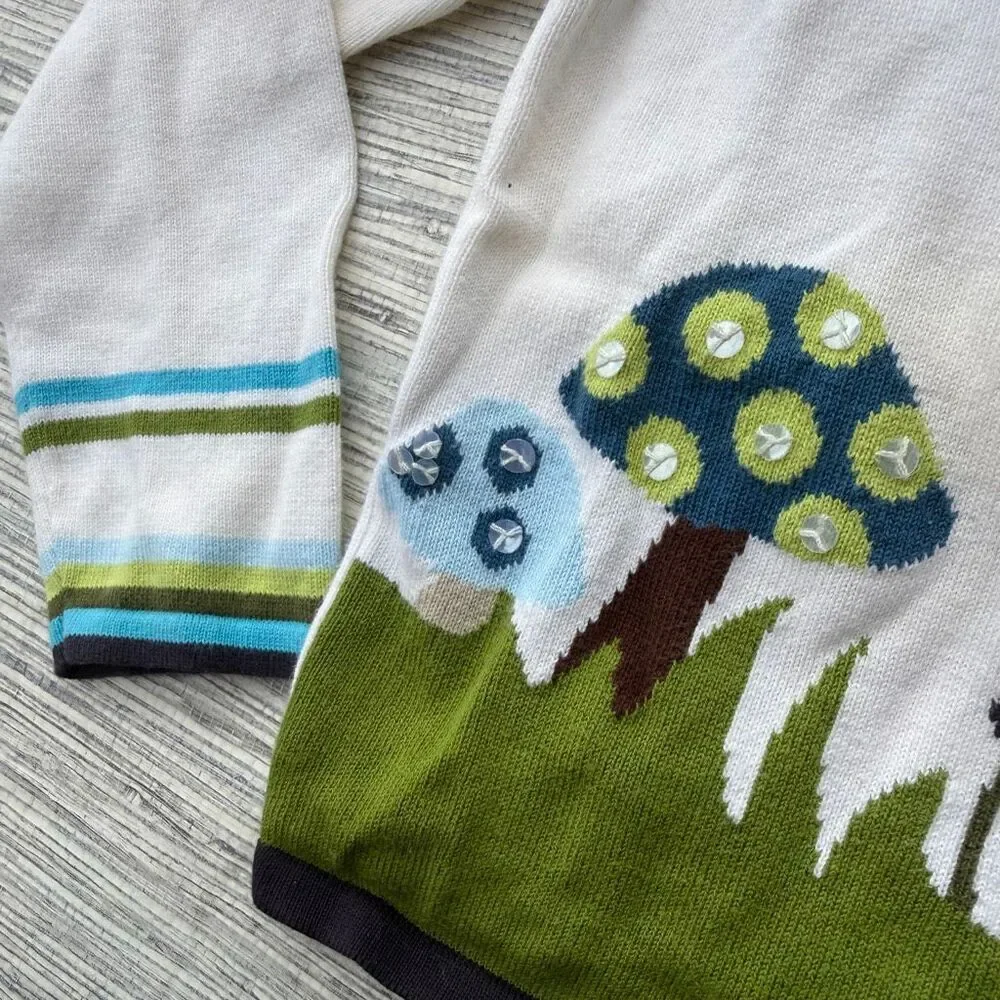 Gymboree Vintage Hide N Seek Mushroom Mouse Sweater Size 5